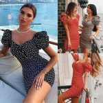 Women's polka dot dress