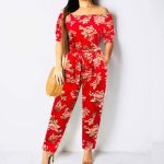 flowered jumpsuit