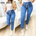 blue jeans pants jogger