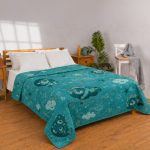 مفرش سرير صيفي مضغوط بتصميم كلاسيكي راقٍ