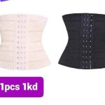 كورسيه / مشد التخسيس ونحت الخصر الحراري ثلاثي المشابك (Waist Trainer / Body Shaper Corset)