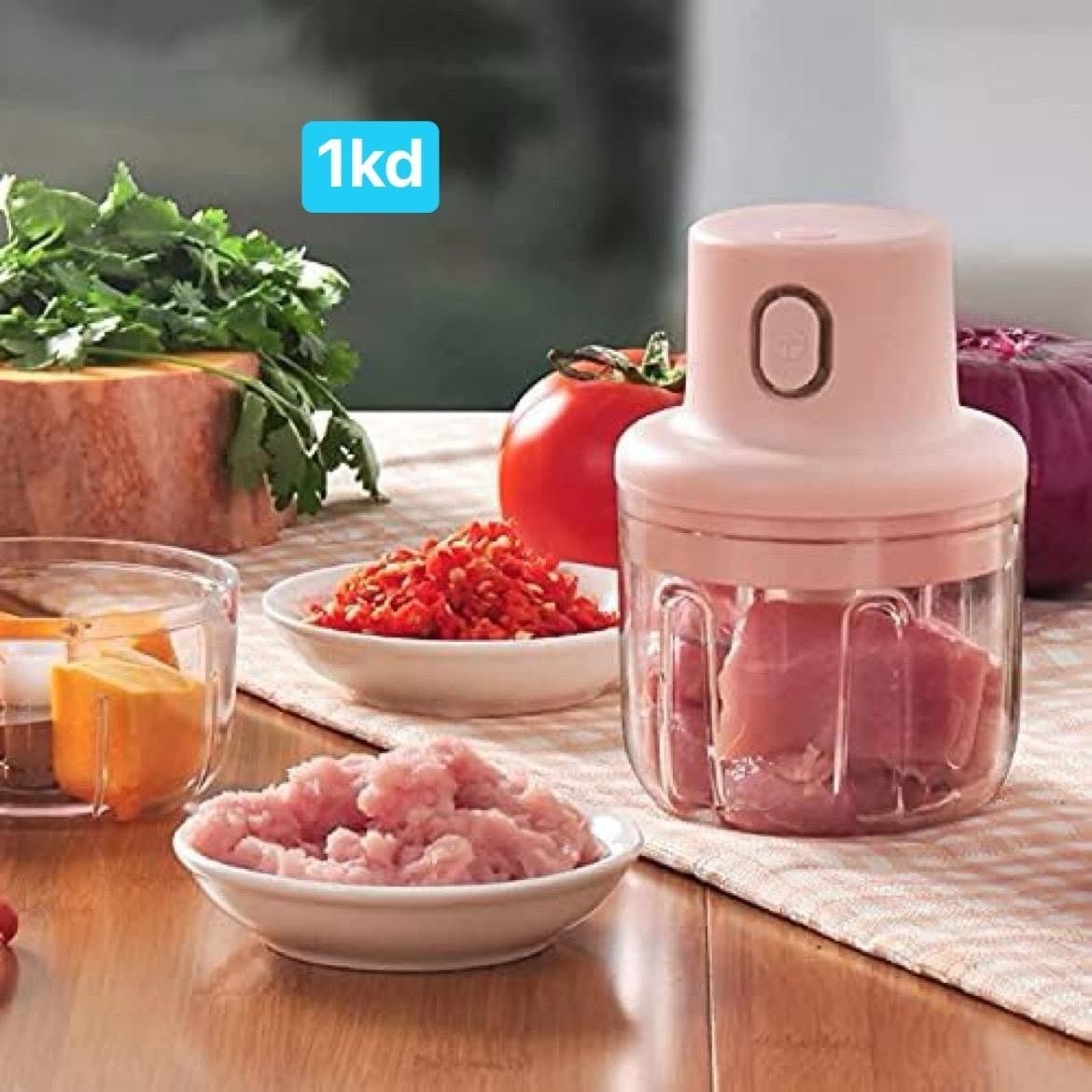 809168206_1112382155116137_7139917813645784063_n Pink Mini Electric Food Chopper - الصورة 1