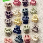 Mini Colorful Hair Claw Clips – 12 Pieces